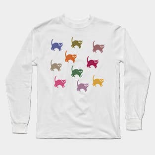 Colorful kittens Long Sleeve T-Shirt